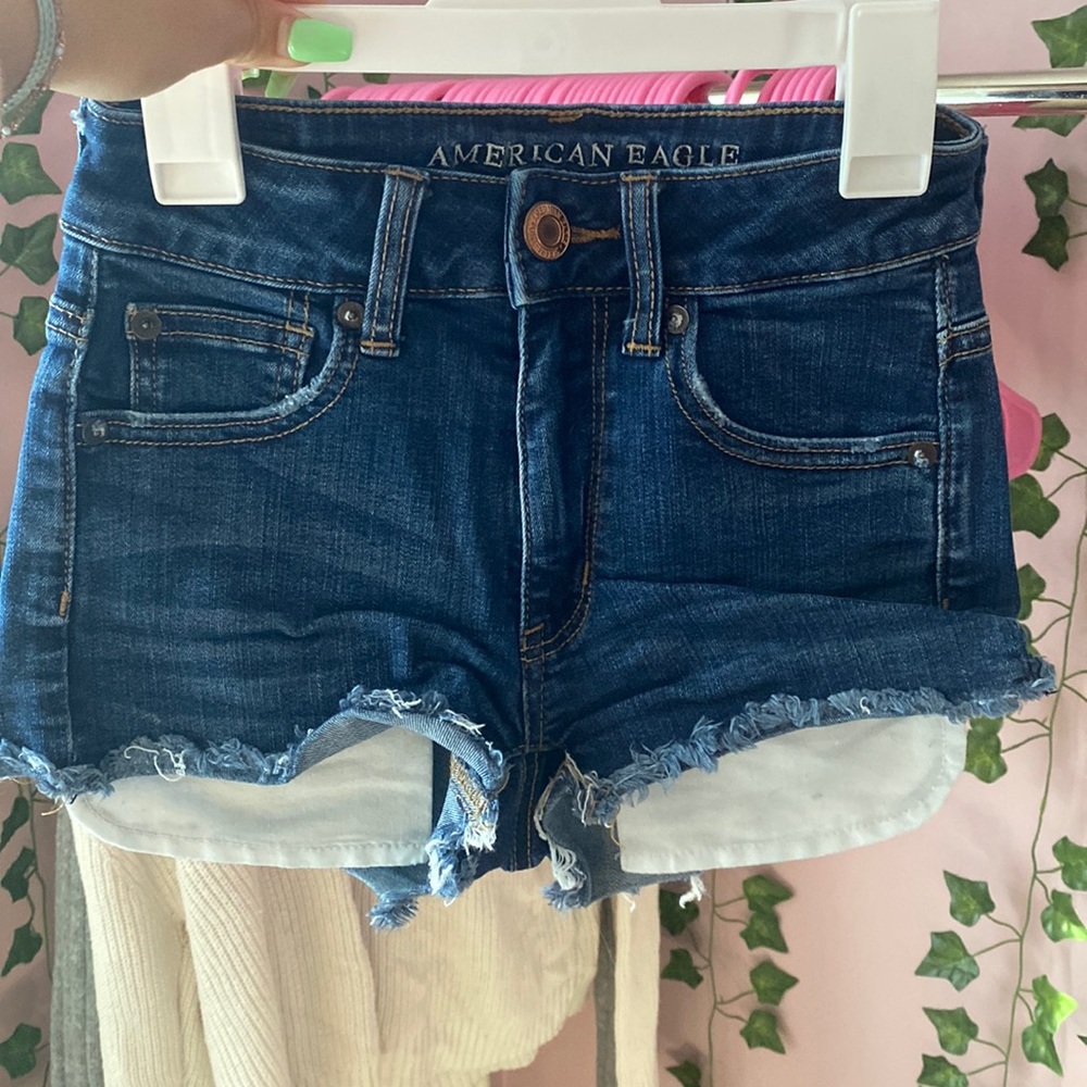 Vintage High Waisted Stretchy Jean Shorts